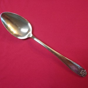 Daffodil 1847 Rogers Serving Tablespoon, Vegetable Spoon, International Silver 8-1/2&quot; Vintage Silverplated Flatware  FS