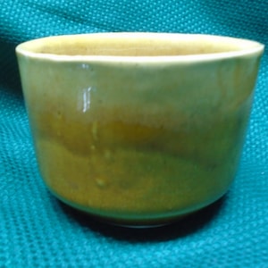 Vintage California Pottery Planter Mo 3, Light Brown Shades