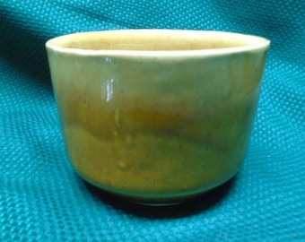 Vintage California Pottery Planter Mo 3, Light Brown Shades