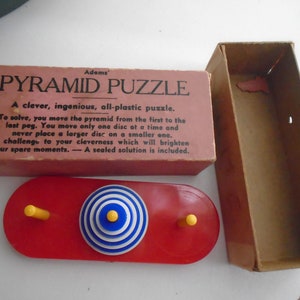 Adams&#39; Pyramid Puzzle, With Box, No Instructions, Box As Is