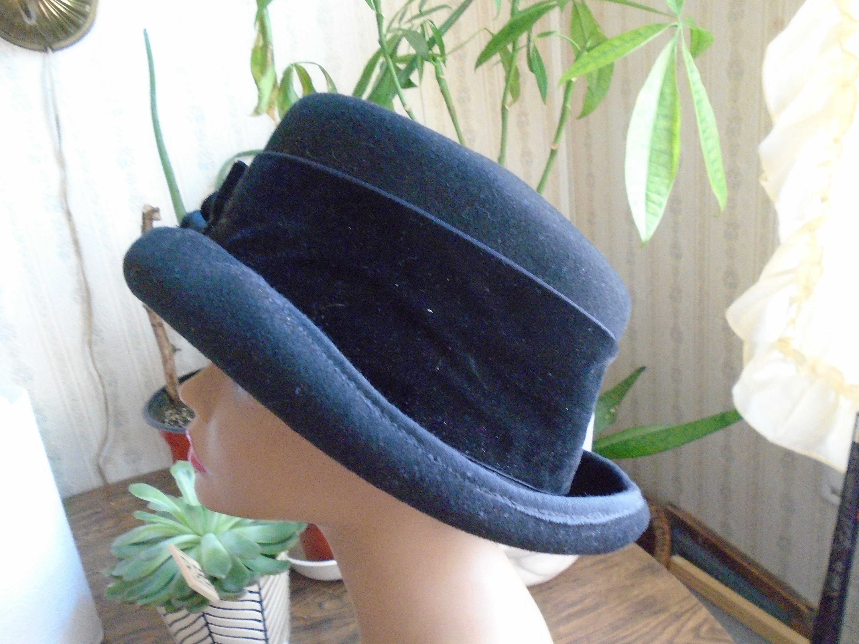 Vintage Lily J by Eric Javits brown wool hat Lilly | Eric Javits main image 4