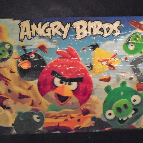 Angry Birds Super 3D Puzzle, 150 Pieces, Complete, With Box, Vintage Jigsaw Puzzle