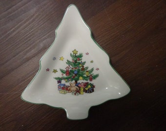 Nikko Japan Christmas Tree Shaped Small Candy Dish - Etsy