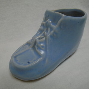 Vintage Blue Shoe Planter, Nelson McCoy