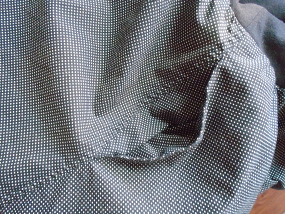 Black Circle Skirt With Tiny White Polka Dots, Tw… - image 9