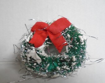 Miniature Christmas Wreath for Dollhouse, 2-1/2"
