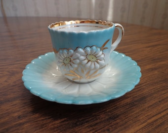 German Demitasse Cup & Saucer, Vintage Souvenir of Belfast Ireland, &quot;A Present From Belfast&quot;