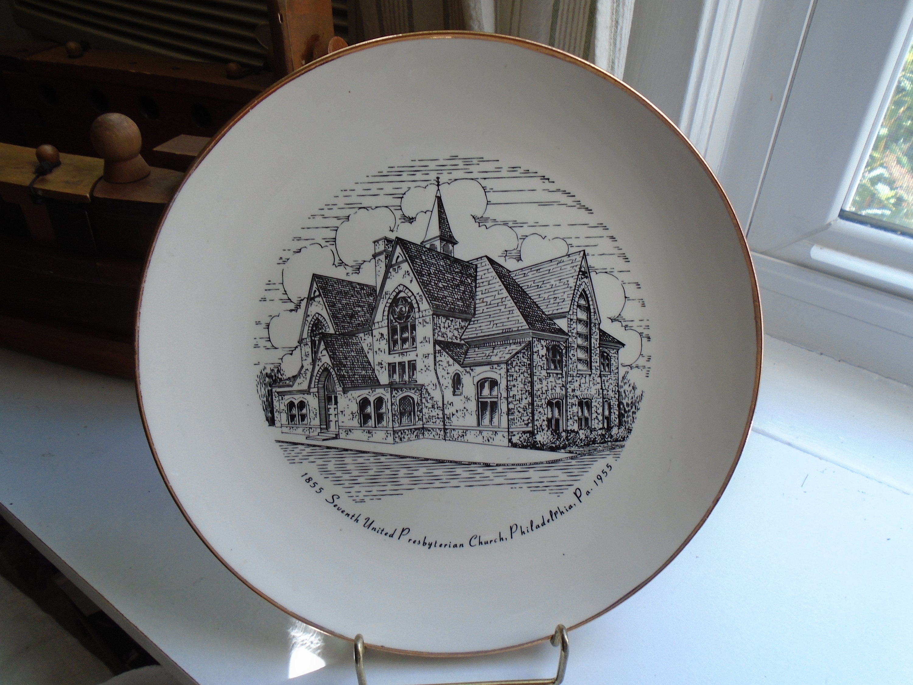 Vintage church plate - Etsy 日本