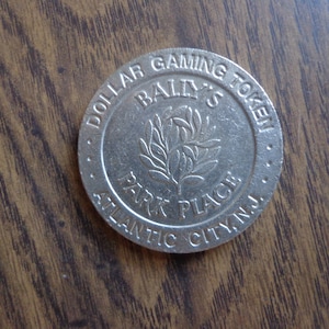 Bally&#39;s Park Place Atlantic City New Jersey One Dollar Gaming Token   FS