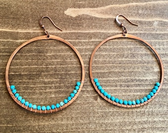 Stone Wrapped Hoops