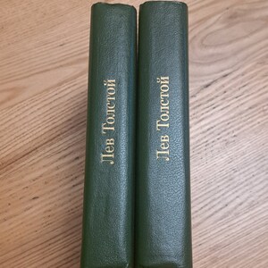 Lev Tolstoy War and Peace, Books set Leo Nikolayevich Tolstoy, 2 volumes War and Peace novel,Russian books,favorites Russian Library writers