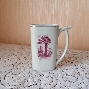 Porzellan Serviettenhalter Kaukasier, Mineralwasser Tasse, Hausküche Dekor, Kaukasus Erinnerung,Serviettenhalter Verbilki, Vintage Geschirr Kaukasus