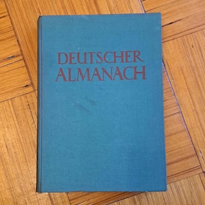 Deutscher Almanach book, Antique Deutsch Book 1942, German antique book, collectible book, Deutsche antique literature, old German language