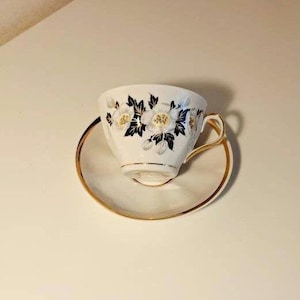 Tea/Coffee Cup with Saucer Vintage/ Porcelain Coffee cup/ Porcelain Coffee Cup with Saucer/ Riga Porcelain/ RPR Porcelain, Tea cup
