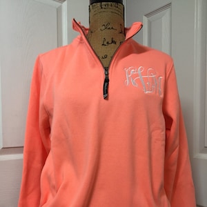 1/4 Zip Charles River Personalized Monogram Pullover