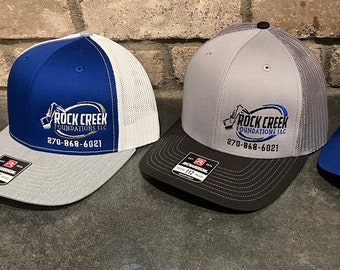 CUSTOM LOGO - 112 Richardson Embroidered Hat - BULK Pricing