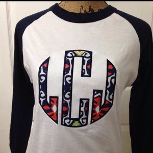 mlb monogram tee