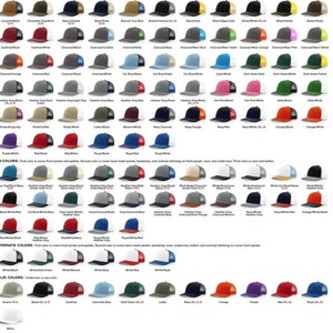 Custom 5 Pannello Bianco Richardson 112 115 Cappelli Da Camionista Ricamo Logo G - Foto 6