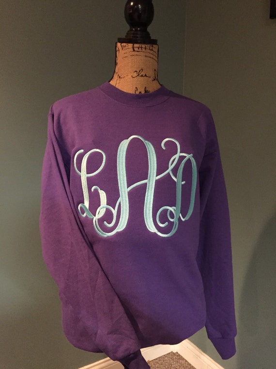 Personalized 10 Inch Monogrammed Crewneck | Etsy