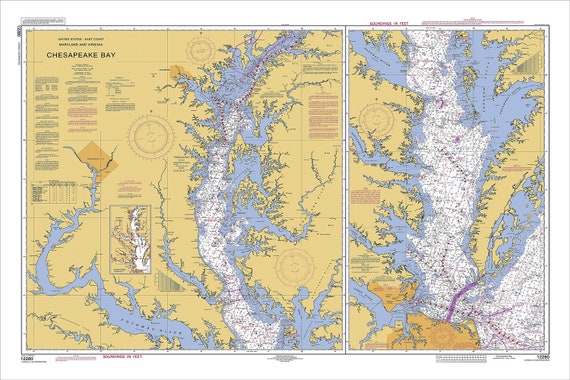 Chesapeake Nautical Chart