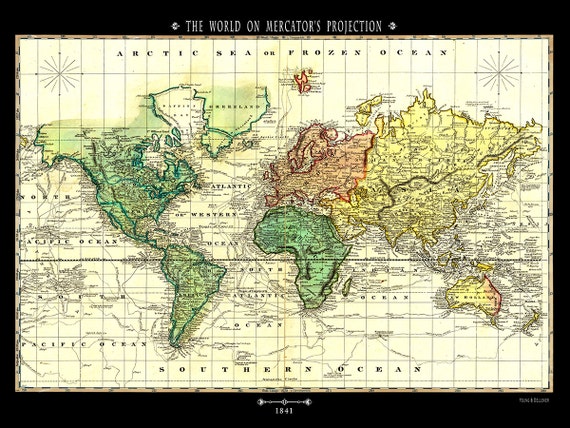 World Map Wall Chart