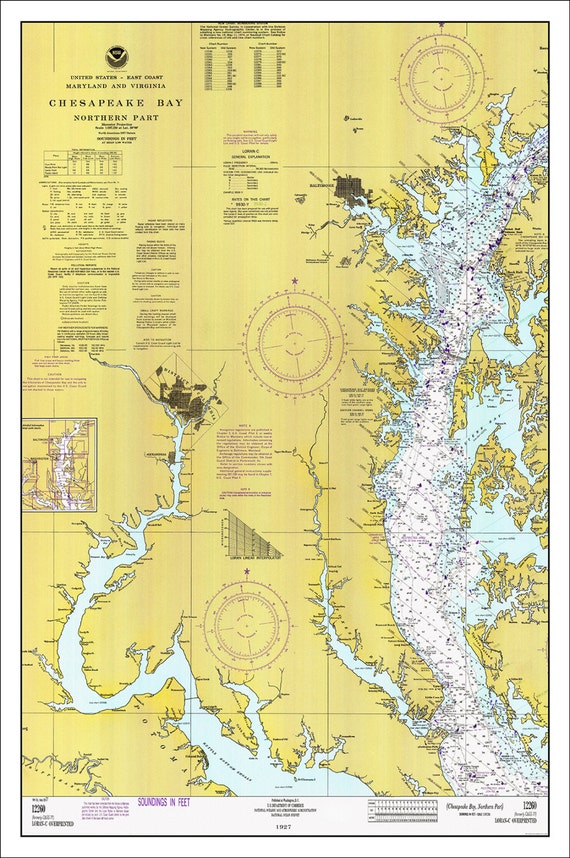 Chesapeake Bay Nautical Chart