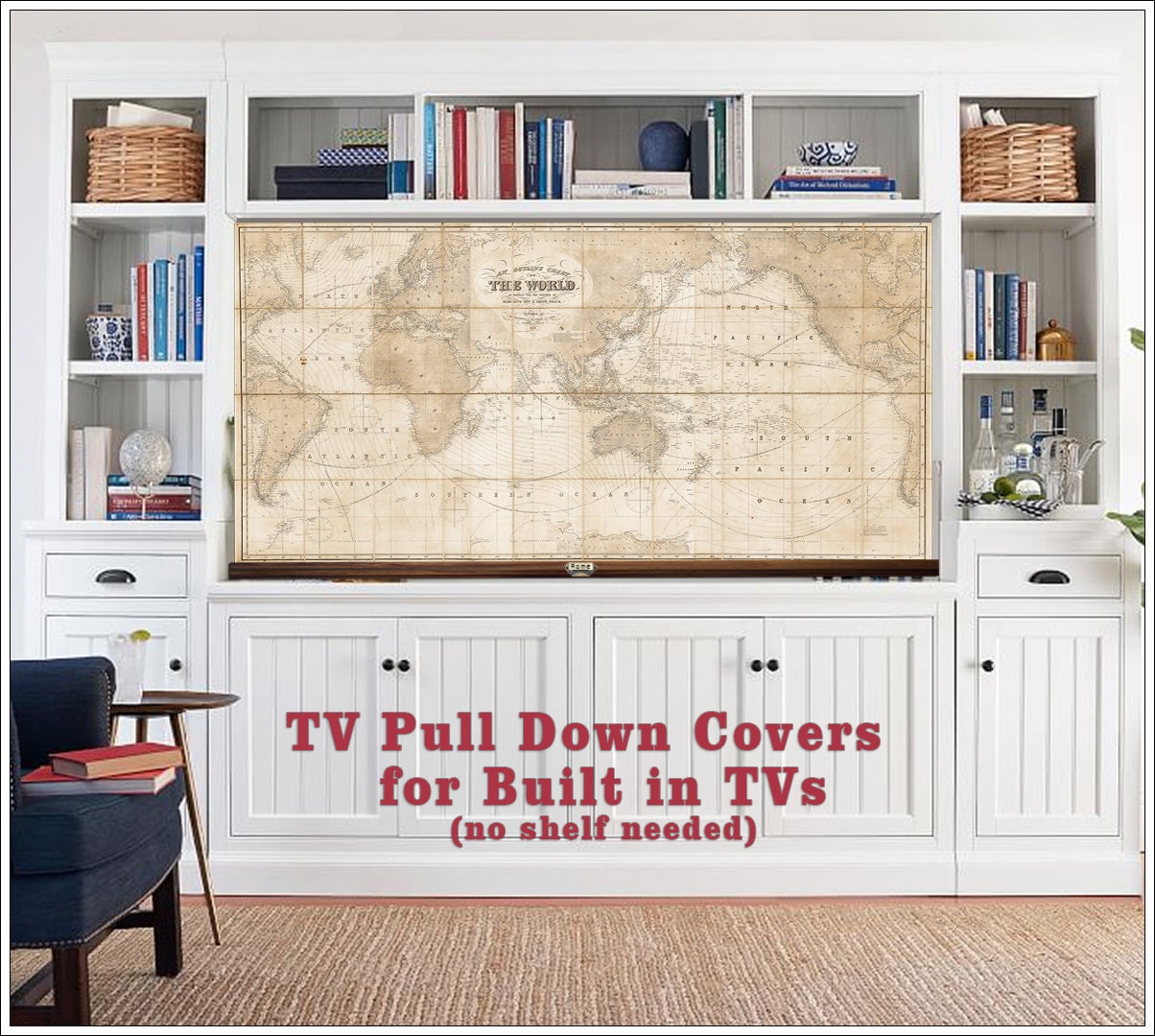 ROLLER ONLY TV Cover. For Recessed and BuiltIn TVs. Etsy