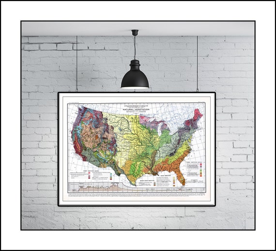 Usa Carte Des Etats Unis Mappemonde Carte De Etsy