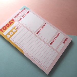 Daily Planner Notepad | Habit Tracker | Daily Organizer