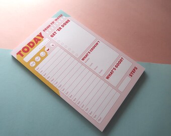 Daily Planner Notepad | Habit Tracker | Daily Organizer