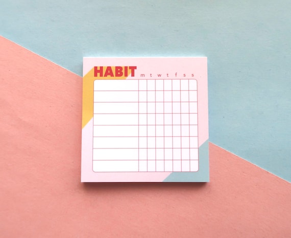 Weekly Habit Tracker Notepad | Bullet Journal | Planning
