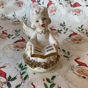Vintage Christmas Ceramic Choir Angel