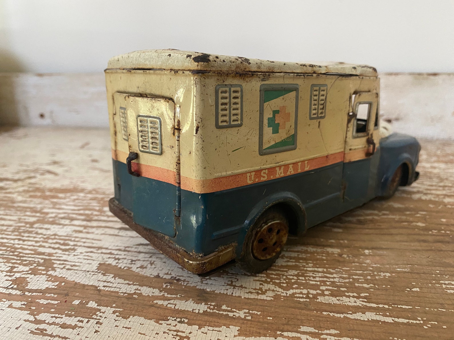 Vintage / Antique Metal Toy Mail Truck / US Mail Truck Etsy
