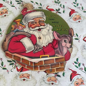 Vintage Christmas 1948 Voco Pictitr disc / I Wish That I Were Santa Claus