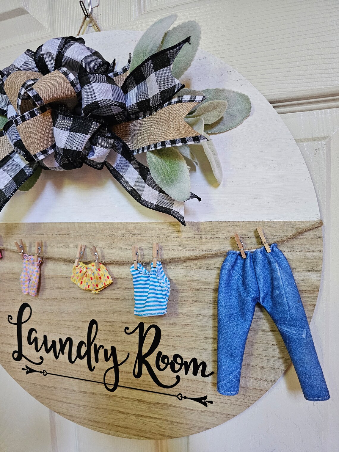 Laundry Room Door Hanger Decor Decoration Welcome Board - Etsy