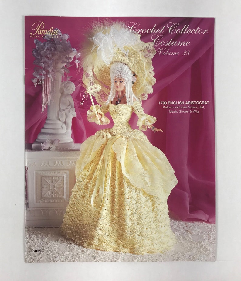 1883 Afternoon Dress for Barbie Doll Paradise Vol 21 Crochet PATTERN Leaflet