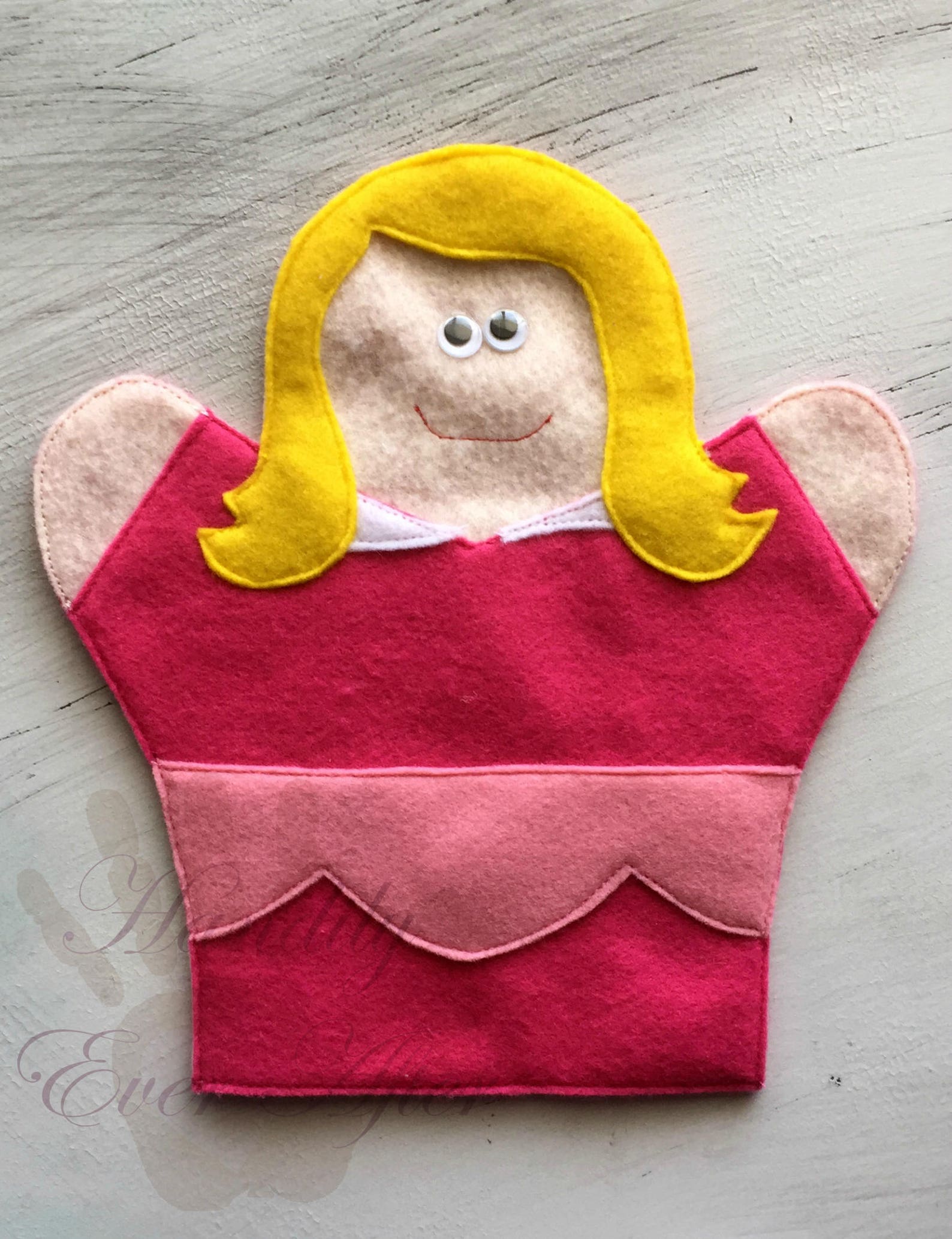 PATTERN ONLY Princess Hand Puppets Set 1 instant Download Etsy