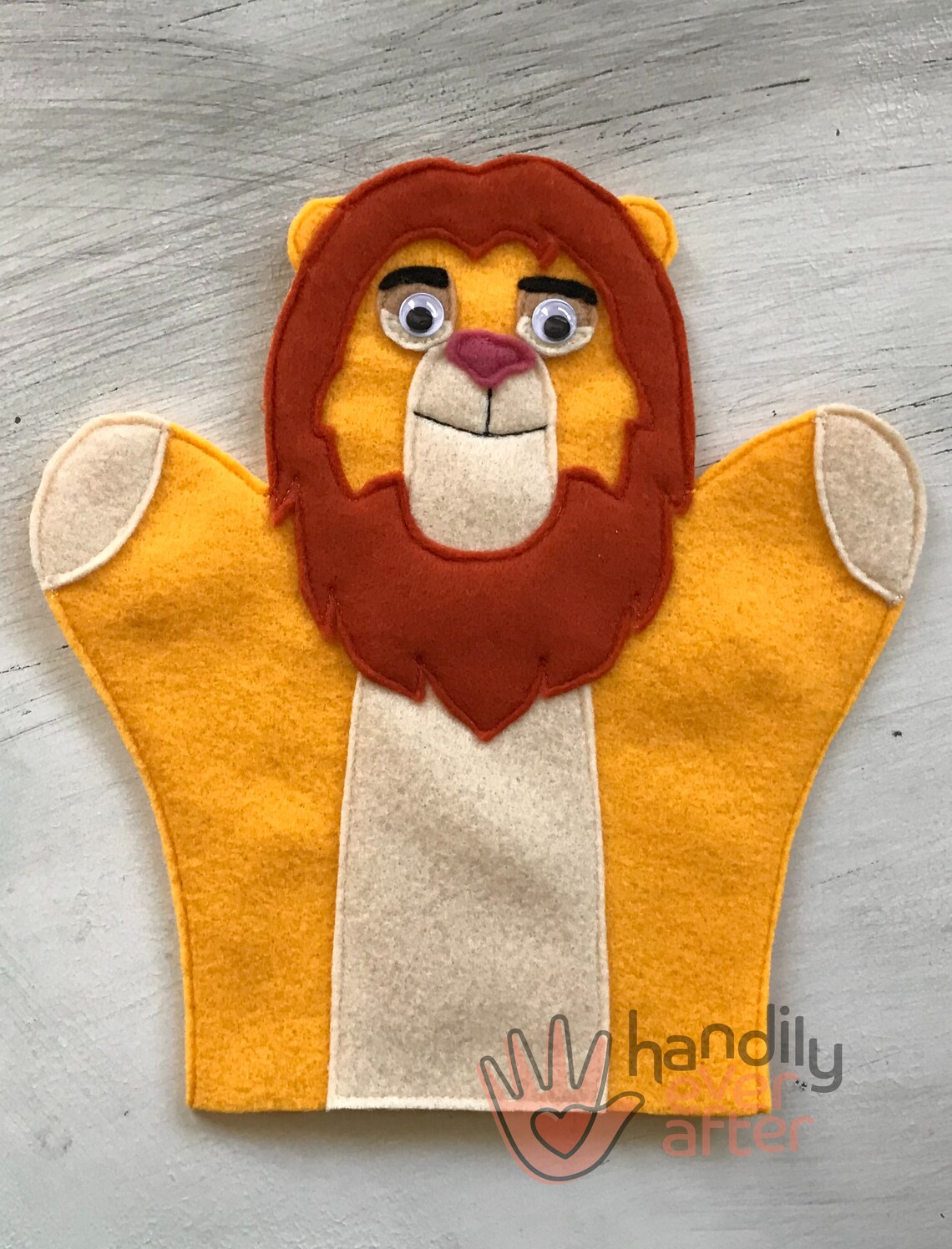 PATTERN ONLY Lion King Hand Puppets Instant Download Etsy
