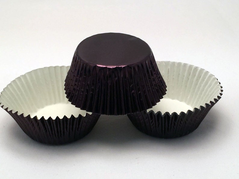 48 Black Foil Standard Size Cupcake Liners Baking Cups 48 Black Foil Standard Size Cupcake Liners Baking Cups