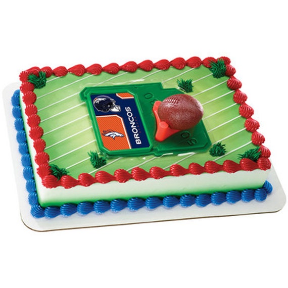 Denver Broncos Cake Kit Cake Toppers Decorations Etsy