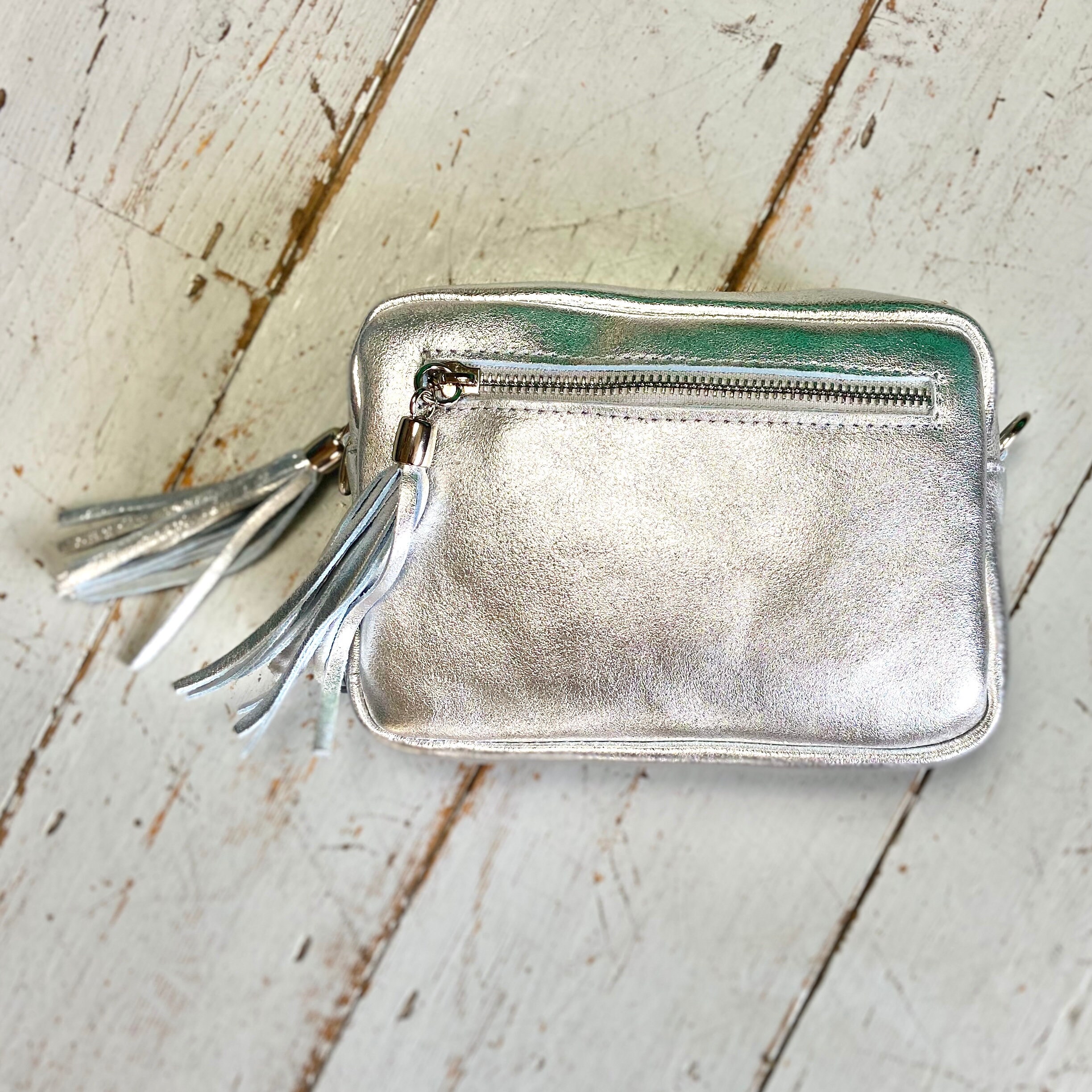 Metallic Leather Camera Bag Crossbody Bag Handbag With Etsy UK