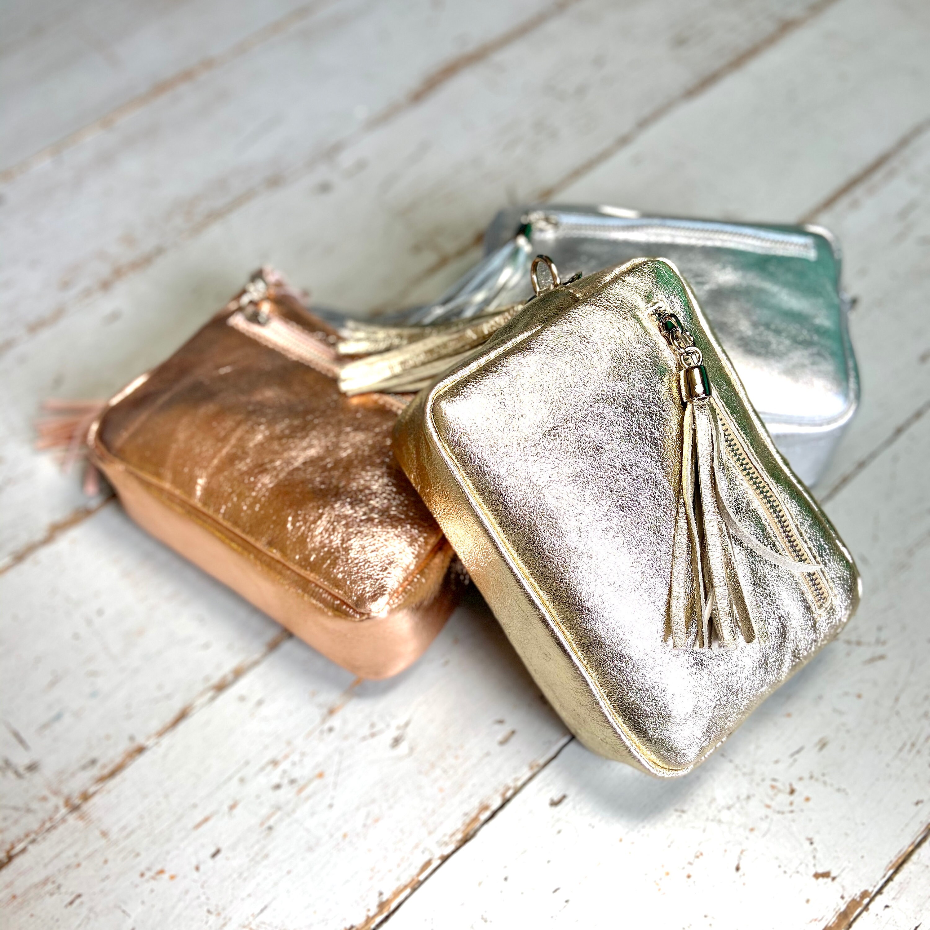 Metallic Leather Camera Bag Crossbody Bag Handbag With Etsy UK