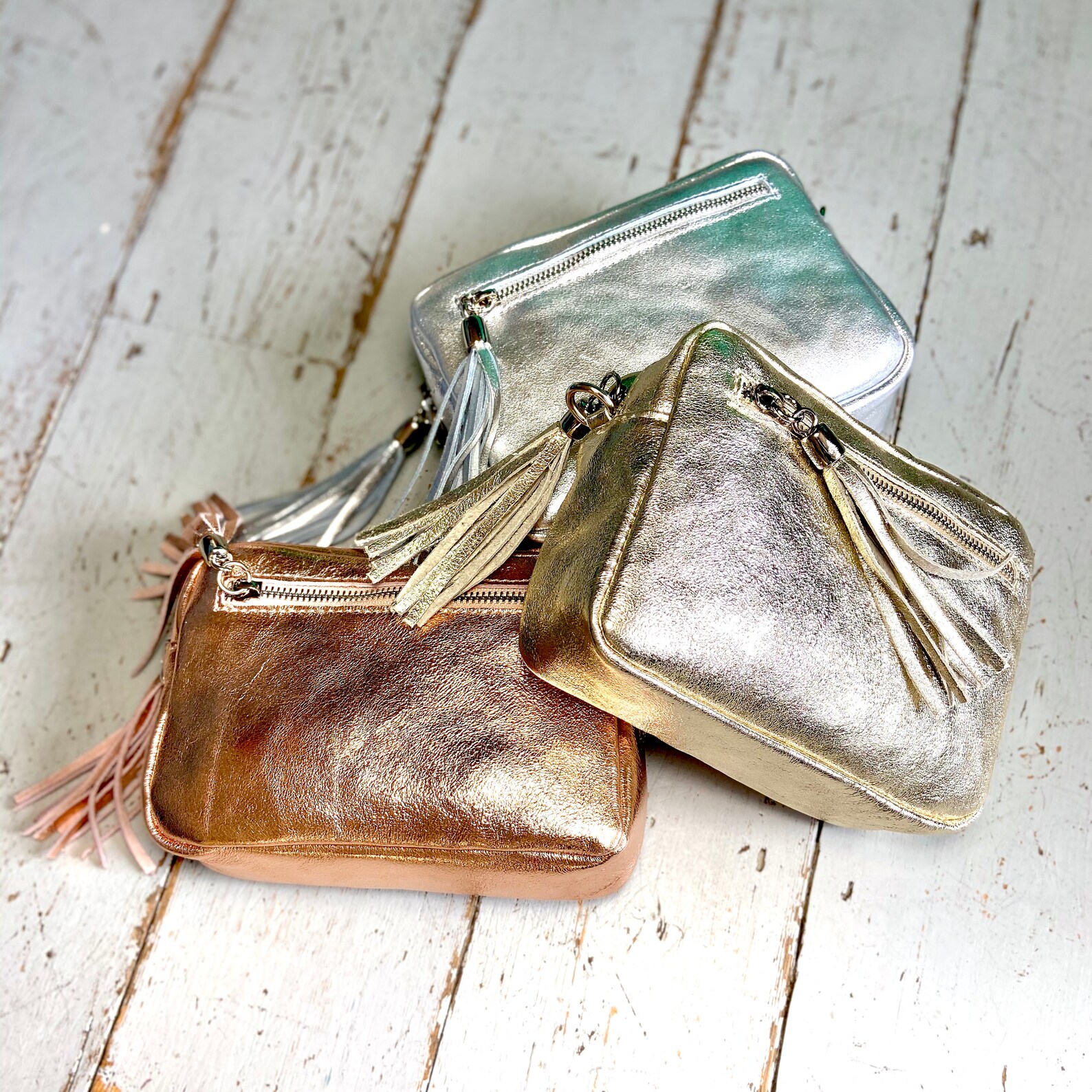 Metallic Leather Camera Bag Crossbody Bag Handbag With Etsy UK