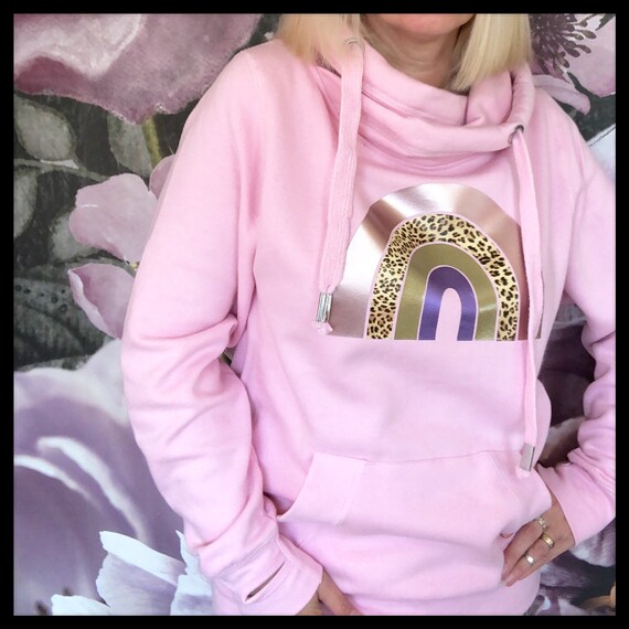 pink rainbow hoodie