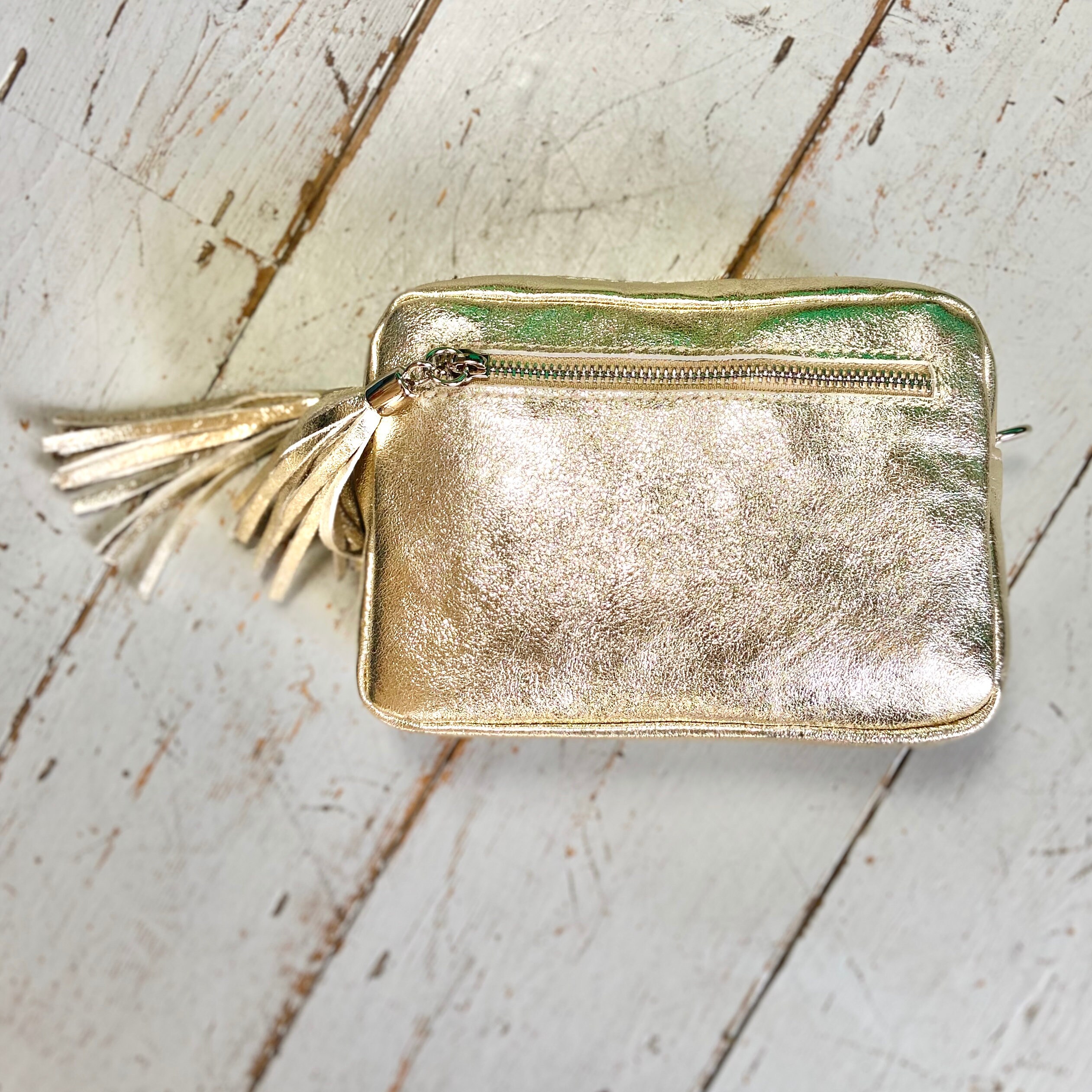 Metallic Leather Camera Bag Crossbody Bag Handbag With Etsy UK