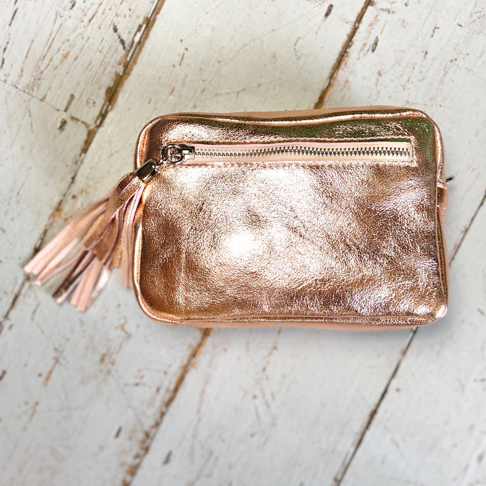 Metallic Leather Camera Bag Crossbody Bag Handbag With Etsy UK