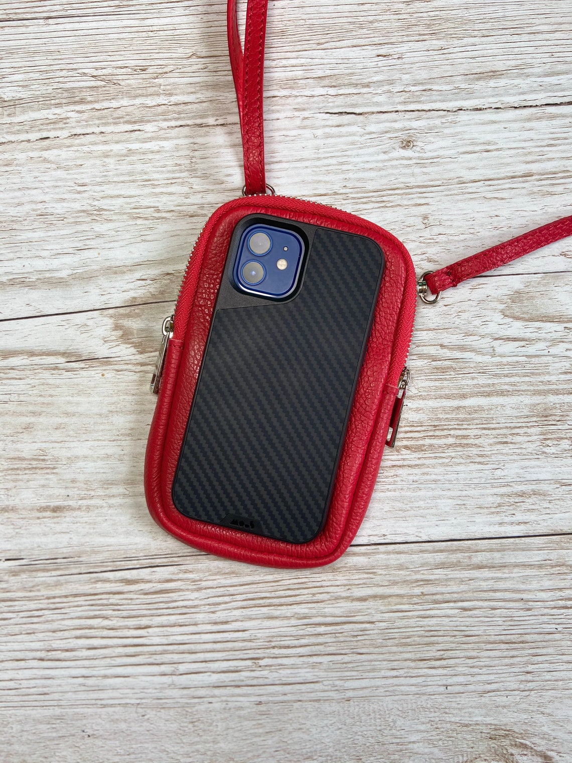 Coloured Leather phone Camera Bag Crossbody Bag Handbag Etsy