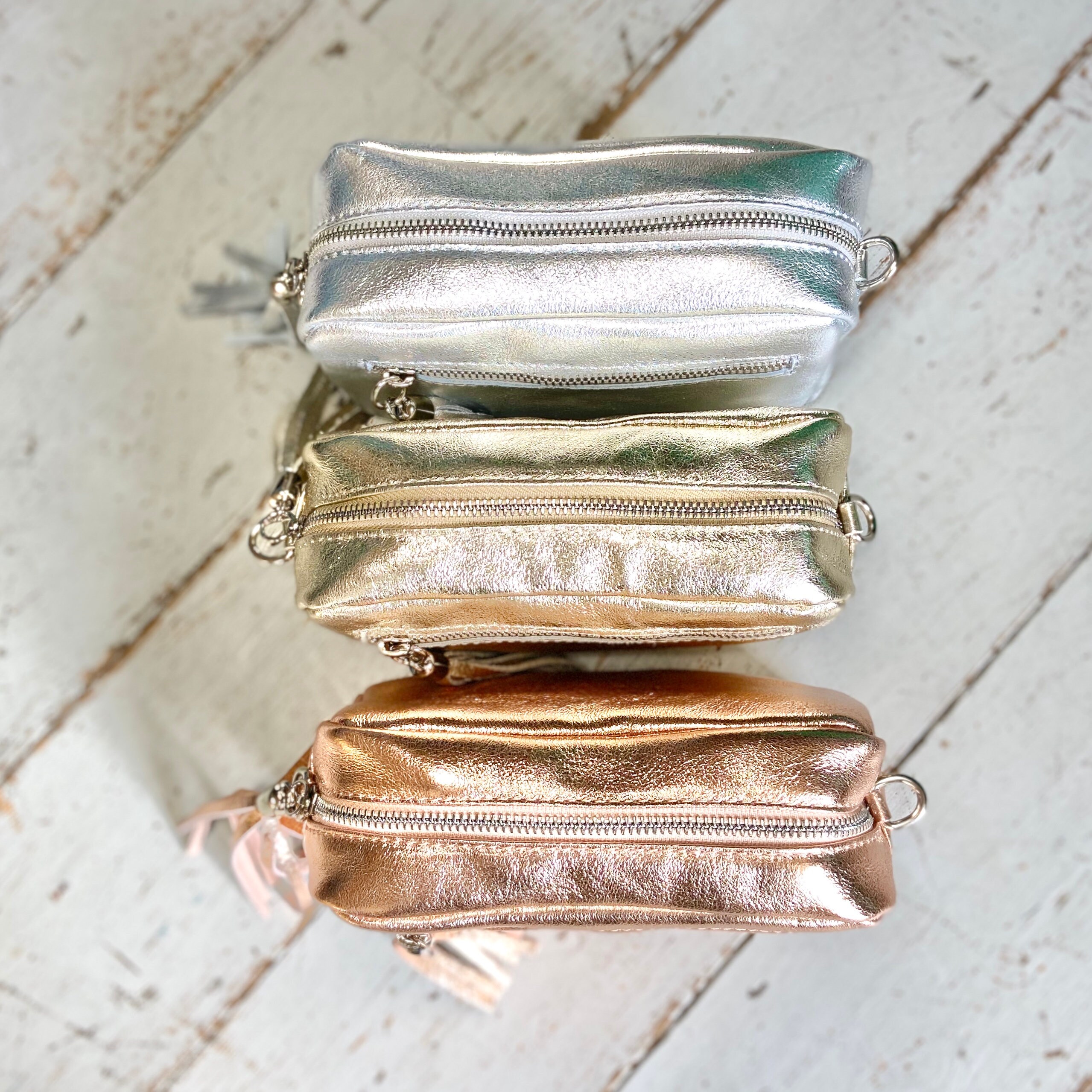 Metallic Leather Camera Bag Crossbody Bag Handbag With Etsy UK