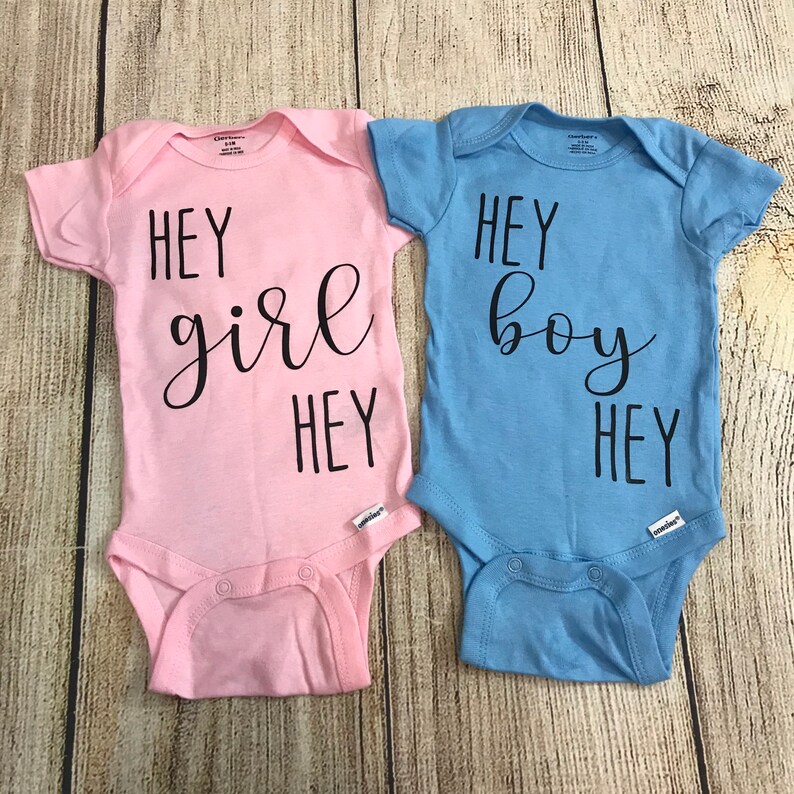 Gender Reveal Baby Onesie Announcement Onesie Etsy