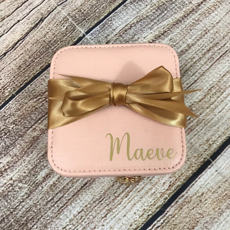 initial travel jewellery box